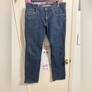 Express Men's Dark Blue Straight Jeans